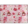 thumbnail image 4 of Dreamtimes Valentine's Day Romantic Pattern Non-Slip Area Rug 72"x48", Watercolor Soft Non Slip Washable Floor Mats for Indoor Front Porch,Living Room, Bedroom,Kitchen, 4 of 5