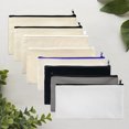thumbnail image 4 of Organiza tu escritorio con estas bolsas de lona suaves y ligeras, cajas de papelería, bolsas dibujadas a mano, 10 unidades, 4 of 4