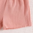 thumbnail image 7 of LNMQLPDBS Toddler Baby Girl Summer Clothes Solid Color Pleated Adjustable Shoulder Strap Tank Tops Shorts Outfits Set Kids Casual Loose Breathable Clothes for Sun Day Play Outdoor Red 12-18 Months, 7 of 7