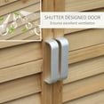 thumbnail image 4 of Outsunny Garden Shed Wooden Garden Storage Shed 2 Door, 34" x 18" x 38", 4 of 10
