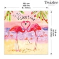 thumbnail image 3 of Twizler Valentine's Day Card Flamingos - Happy Valentines Day Greeting Card for Her or Him - Girlfriend or Boyfriend Valentine's Card for Wife or Husband, 3 of 5