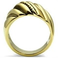 thumbnail image 3 of IP Gold(Ion Plating) Brass Ring with Epoxy in Jet for Women Jet Stone Color Style GL289 Size 7, 3 of 4