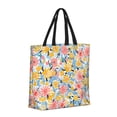 thumbnail image 2 of Sigee Watercolor Wildflowers Print Large Capacity Zippered Tote Bag - Durable, Stylish and Versatile for Everyday Use, 2 of 9