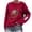 ZA-Red-frostluinai camisetas, variant on Frostluinai Mama Sweatshirts Women Long Sleeve Oversized Pullover Tops Crew Neck Funny Letter Print Sweat Shirts Loose Fit Sweatshirts Gifts