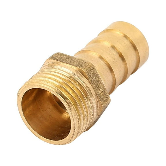 Brass 3/8BSP Male Thread to 12mm Hose Barb Straight Fitting Adapter Coupler