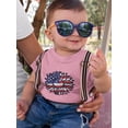 thumbnail image 2 of Patriotic Sunflower Bold Lineart T-Shirt Infant -Image by Shutterstock,  24 Months, 2 of 4