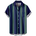 thumbnail image 1 of Camisas Para Hombre Manga Corta Camisa de manga corta con estampado digital 3d de ocio de tendencia de moda de playa de turismo de vacaciones de verano para hombres (Green, M), 1 of 4