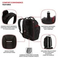 thumbnail image 2 of Victorinox Sac à Dos Swiss Army 602245 16 Po - Noir et Rouge, 2 of 2