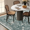thumbnail image 5 of CHITOOMA 5'x7' Boho Area Rugs for Living Room, Machine Washable Stain Resistant Non-Shed Carpet, Floral Area Rug with Non-Slip Backing for Bedroom, Dining Room, Dorm, Office, 5 of 8