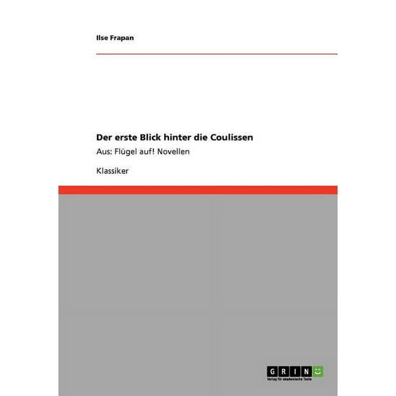 Erste Blick Hinter Die Coulissen