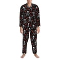 thumbnail image 3 of Goofa Skeleton with Roses for 2-piece Loungewear Set Men’s Sleepwear Set Soft PJs Cozy loungewear Comfy Sleep Set Winter Pajamas-XX-Large, 3 of 7