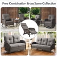 thumbnail image 6 of PARKWELL Outdoor Patio Recliner Chair,Adjustable Rattan Reclining Lounge Chair with Cushion, Gray, 6 of 7