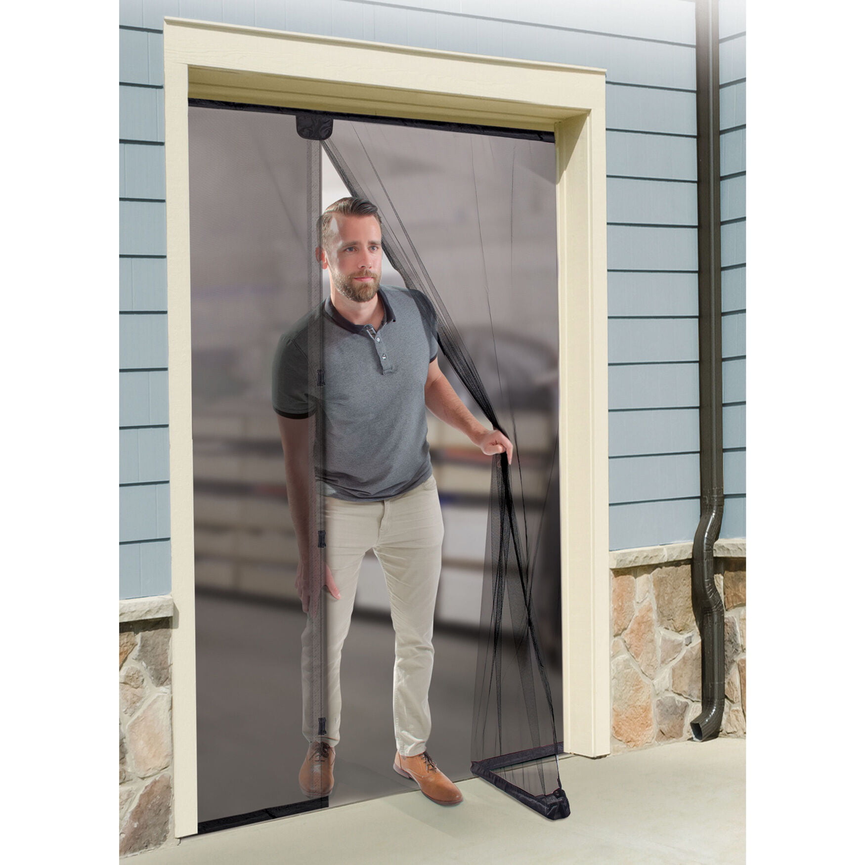 IdeaWorks Instant Garage Screen Door-Double - Walmart.com