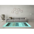 thumbnail image 3 of Ahgly Company Indoor Square Solid Light Blue Modern Area Rugs, 4' Square, 3 of 4