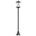 thumbnail image 1 of Black 50" Solar Post Light - Waterproof Outdoor LED Garden Lamp for Patio & Pathway - IP44, ABS & Polycarbonate Construction, 1 of 7