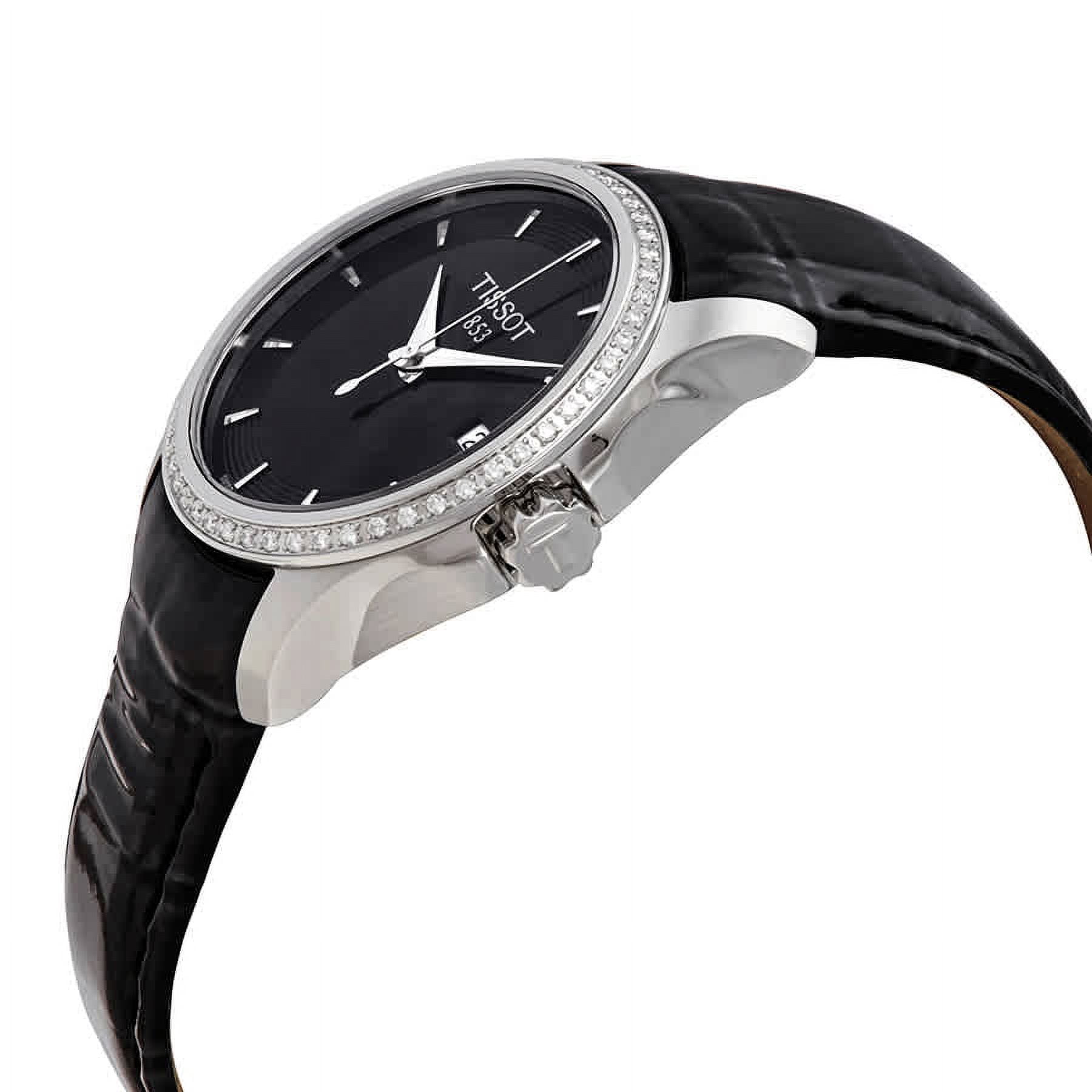 Tissot Couturier 32mm Steel Black Dial Diamond Ladies Watch T035.210.66.051.00 Tissot Couturier Diamond Steel Black Dial | Mercari main image 2