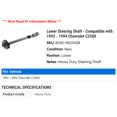 thumbnail image 2 of Lower Steering Shaft - Compatible with 1992 - 1994 Chevy C2500 1993, 2 of 2