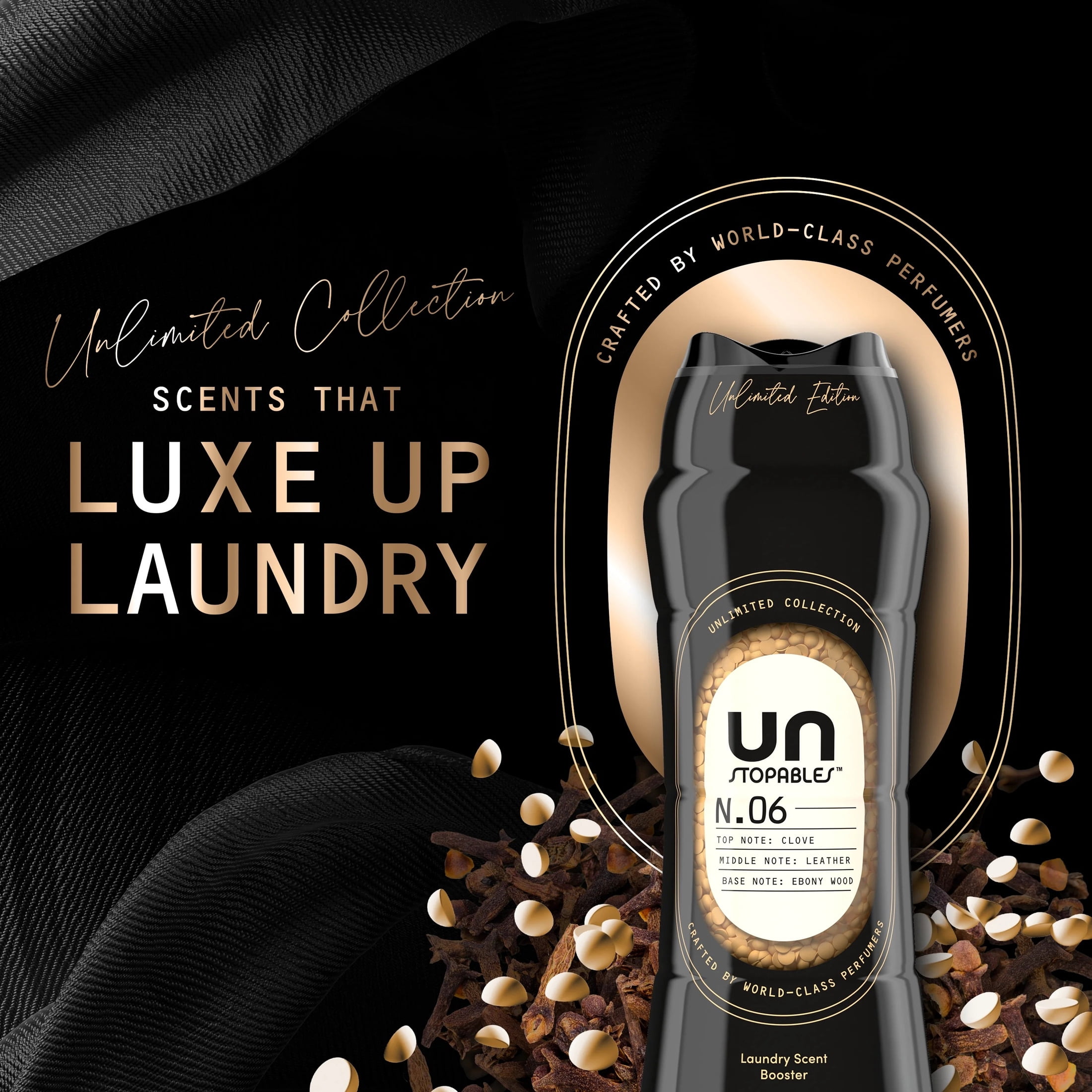 Downy Laundry Scent Beads, Unstopables Unlimited Collection, In-Wash Scent Booster, N.06 Scent, 4.8 oz