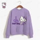 thumbnail image 3 of Sudadera con estampado de HELLO KITTY para mujer, ropa de calle, cuello redondo, manga larga, hombros caídos, sudaderas holgadas de invierno para mujer, Moletom, 3 of 5