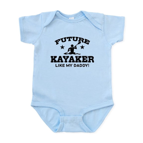 CafePress - Future Kayaker Like My Daddy Infant Bodysuit - Baby Light Bodysuit, Size Newborn - 24 Months