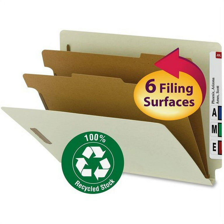 Smead Letter Recycled Classification Folder - 8 1/2 Smead Letter Recycled Classification Folder - 8 1/2