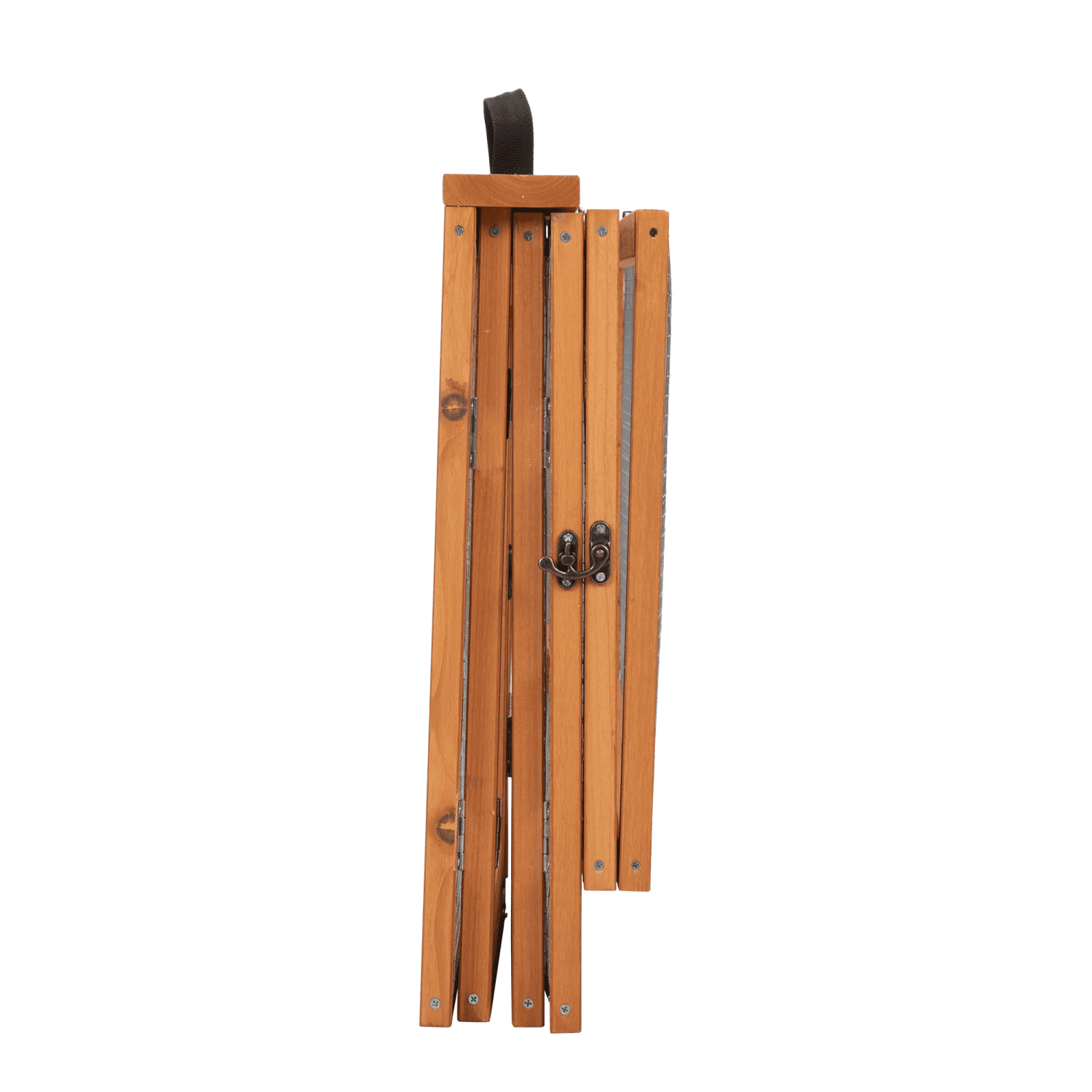 Pefilos 45" Outdoor Bunny Cage Folding Rabbit Hutch, Chicken Coop with Run, Wooden Poultry Hutch, Orange
