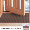 thumbnail image 3 of Red Green Checkerboard Red Pattern Indoor Door Mat 17"x30", Washable Non-Slip Decorative Rug for Entrance, Kitchen, Bathroom, 3 of 6