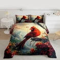 thumbnail image 2 of Feelyou Cartoon Red Bird Bedding Comforter Set for Teens, Princess Castle Twin Comforter Sets, Flower Plant Botanical Reversible Bedding Set, Super Cozy Room Decor, 2 Pieces, 2 of 8