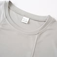 thumbnail image 6 of Men's Solid Crew Neck Wide Shoulder Mesh Sleeveless Tank Top, Breathable Casual Summer Athletic Muscle Gym Vest Gray, 6 of 9