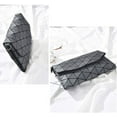 thumbnail image 4 of LinYooLi Women Small Geometric Pattern Holographic Cross body Bag Envelope Flap Purse, 4 of 7