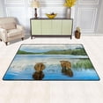 thumbnail image 2 of SKYSONIC Highland Cow Cattle Calf Non-Slip Area Rug, Animal Floor Carpet Comfort Floor Mats Decor for Indoor Front Porch Living Room Bedroom Kitchen, 36"x24", 2 of 5