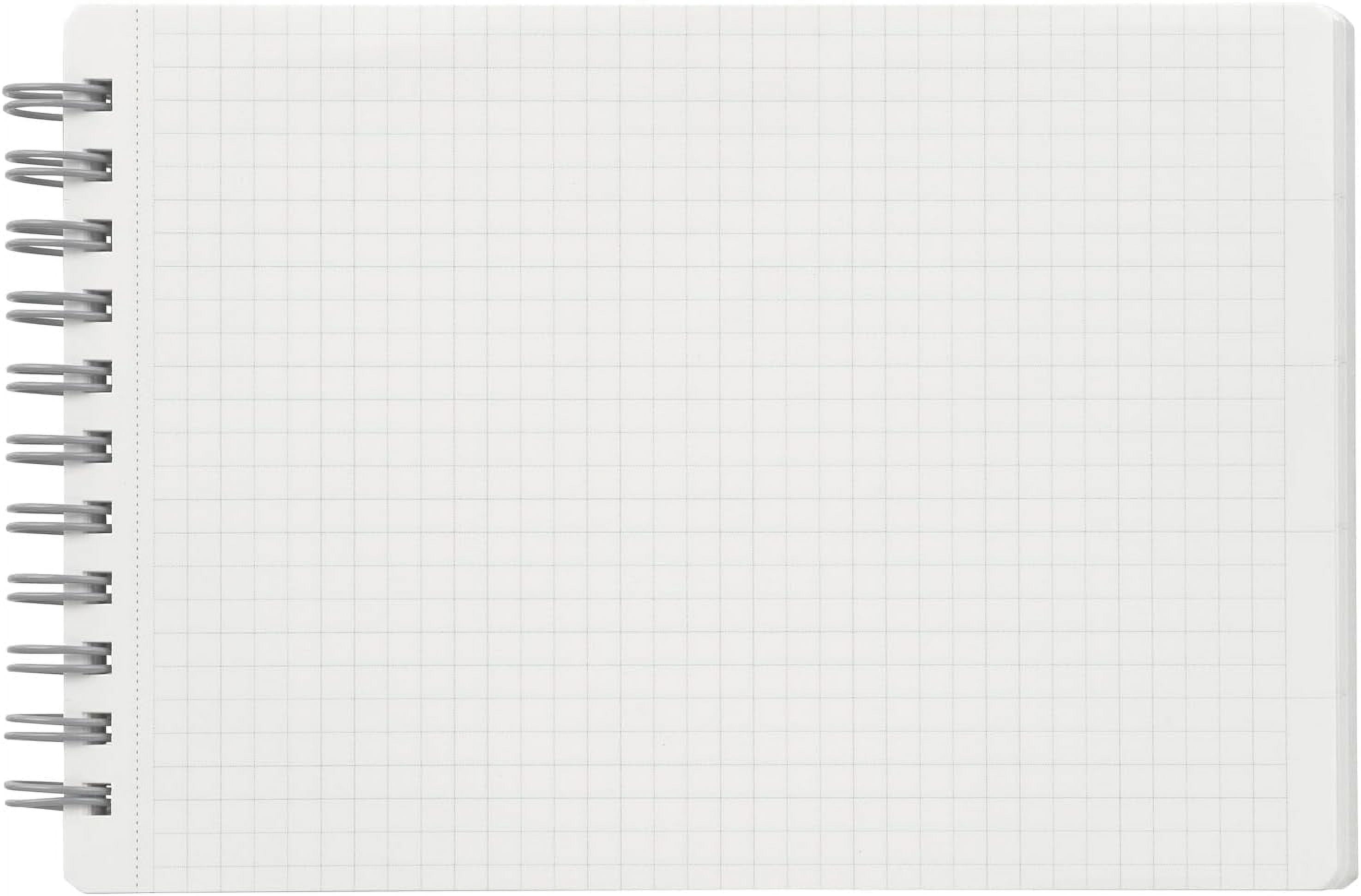 Utoka Pocket Size Notebook 4mm Graph Yellow 90 Sheets 4.2 x 6.5 5 Pack