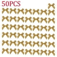 thumbnail image 2 of Christmas Tree Ornaments 50-Piece Magic Wand Set With Pre-Tied Satin Ribbon Bows In Red Green Gold White, 2 of 6