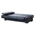 thumbnail image 5 of Ottomanson Loft Sofa Bed with Storage 75", Black Leatherette, 5 of 6