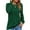 Green, variant on UVN Pleated Womens Blouses Crewneck Long Sleeve Shirts Casual Dressy Tunic Tops