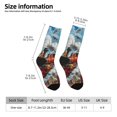 thumbnail image 2 of Fotbe Red Train Hot Air Balloon Calcetas Largas con Estampado para Hombre y Mujer – Calcetas de Compresión Transpirables y Elásticas, Viajar y Uso Diario Talla 5-11, 2 of 6
