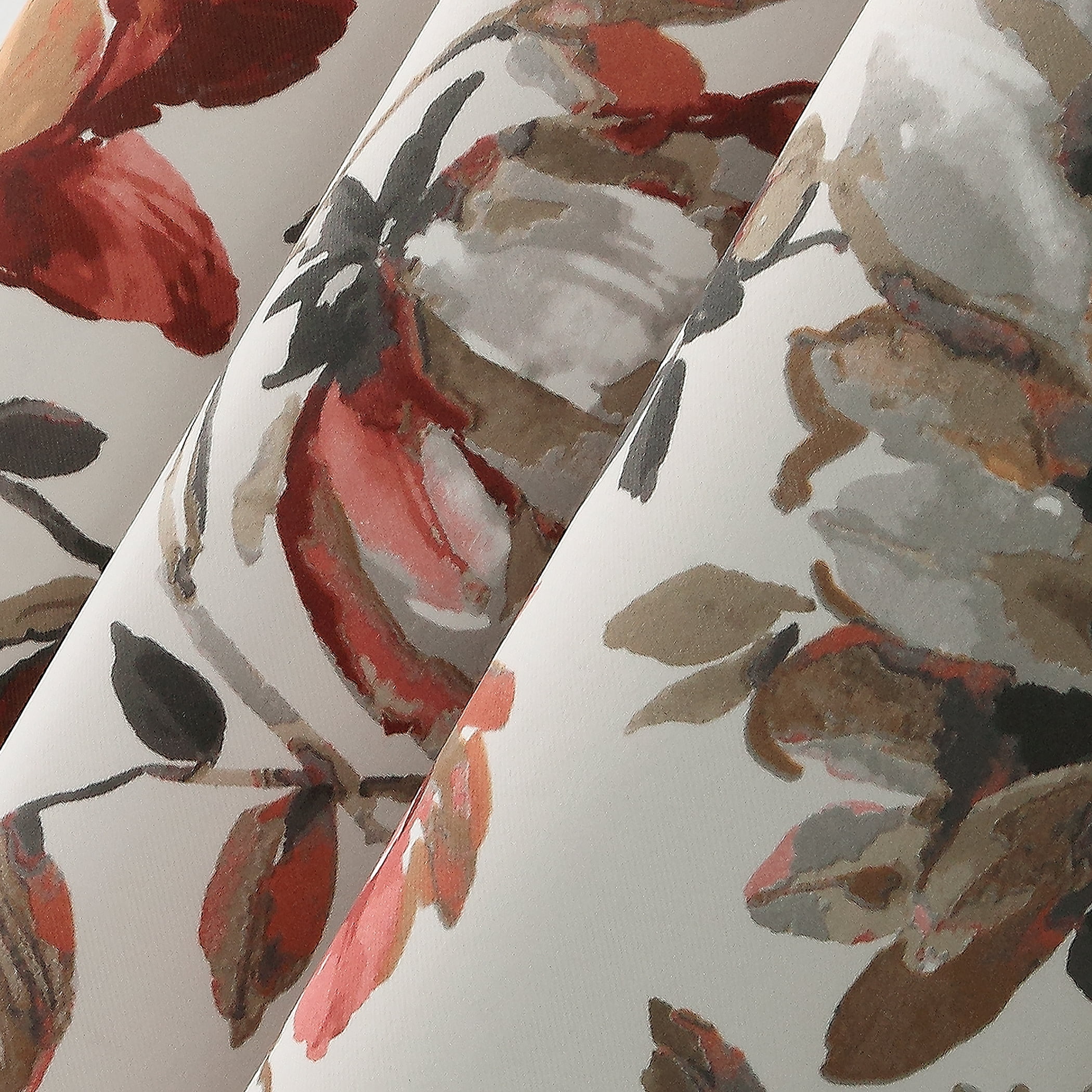 Sun Zero Irma Vintage Floral Blackout Grommet Curtain Panel, 40"X84", Stone