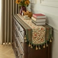 thumbnail image 2 of Wehilion Luxury Printed Spring Table Runner with Colorful Tassels Bohemia Style Linen Table Runner Long Vintage Kitchen Dining Table Decoration for Home Party Decor, 2 of 7