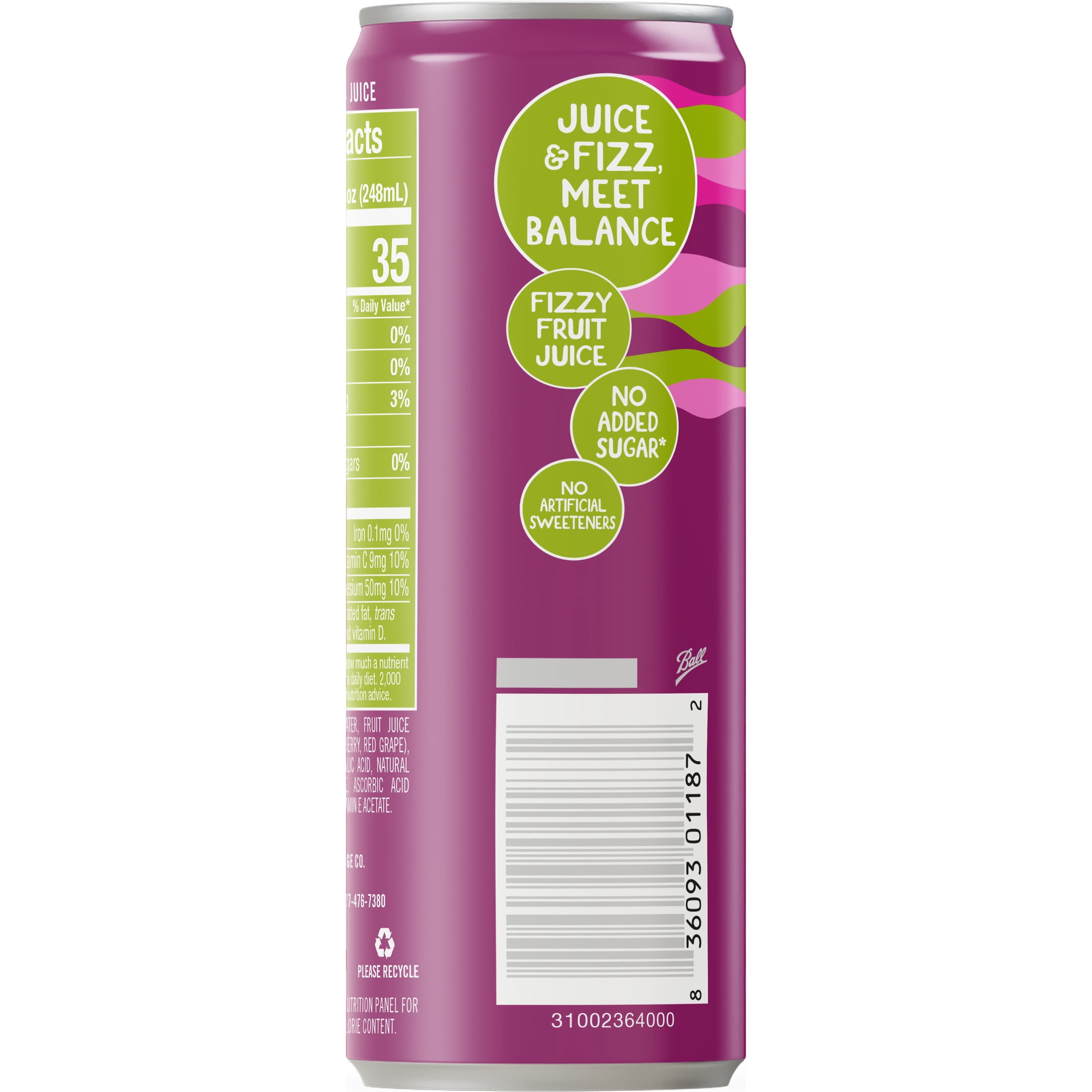 IZZE Thrive Black Cherry Apple with Magnesium, 8.4 oz can