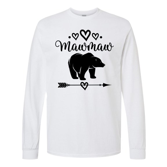 Inktastic Mawmaw Bear Grandma Long Sleeve T-Shirt