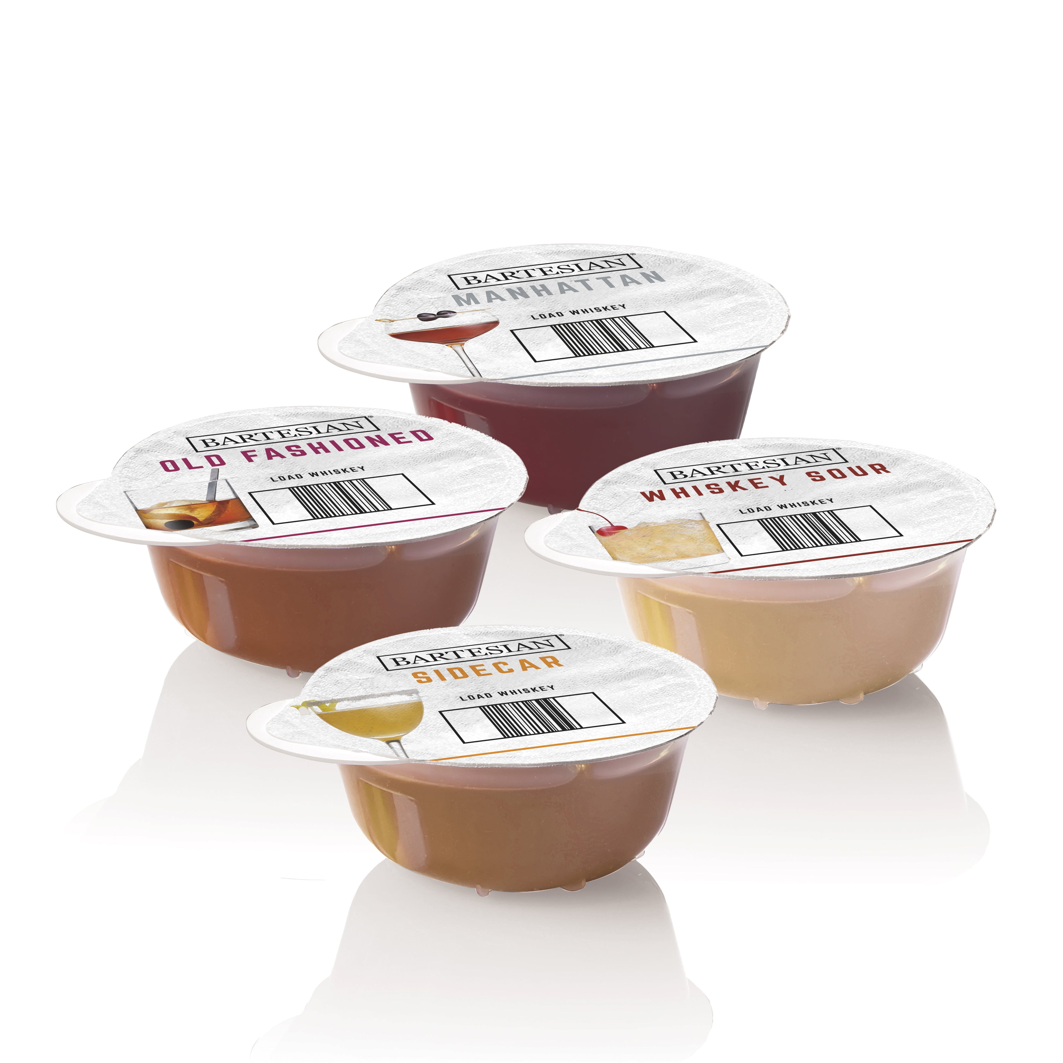 Bartesian The Whiskey Lover's Collection Cocktail Mixer Capsules, Variety Pack of 8 Cocktail Capsules, for Bartesian Cocktail Machines, 55397