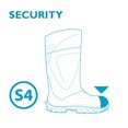 thumbnail image 4 of Botas Wellington de seguridad Bekina StepLitex SolidGrip S4 amarillas, 4 of 6