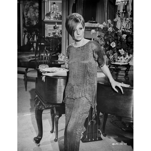 Barbra Streisand Posed In Simple Dress Photo Print (8 x 10)