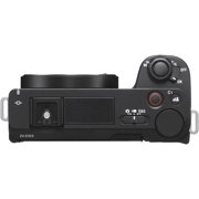 Sony ZV-E10 II Mirrorless Camera Black Bundle with Extra Battery, Connect LED Light, Mini Directional Microphone & Additional Accessories | zve10 ii