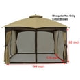 thumbnail image 3 of ​APEX GARDEN 10' x 12' Gazebo Replacement Mosquito Netting, 3 of 5