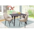 thumbnail image 1 of Comedor Sul 4 Sillas Rectangular Tubular Negro MOBILKRAFT Modelo Sul Estilo Contemporáneo Beige, 1 of 5