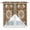 Brown, variant on Orange Boho Kitchen Window Curtains, Swag Curtains Valance for Bedroom Living Room Bathroom, Geometric Antique Tribal Retro Ethnic Rod Pocket Window Treatment Curtain Block Drapes 2 Panels 36"x36"