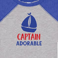 thumbnail image 4 of Inktastic Captain Adorable, Sail Boat, Sailing - Red Blue Boys Baby Bodysuit, 4 of 5