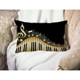thumbnail image 3 of Throw Pillow Cover Old Vintage Abstract Piano and Music Note Decorative Pillow Case Home Decor 20x12 Inches Pillowcase, 3 of 6