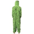 thumbnail image 3 of Ghostbusters Men's Slimer Character Hooded Fleece One Piece Union Suit Costume Pajama, 3 of 7